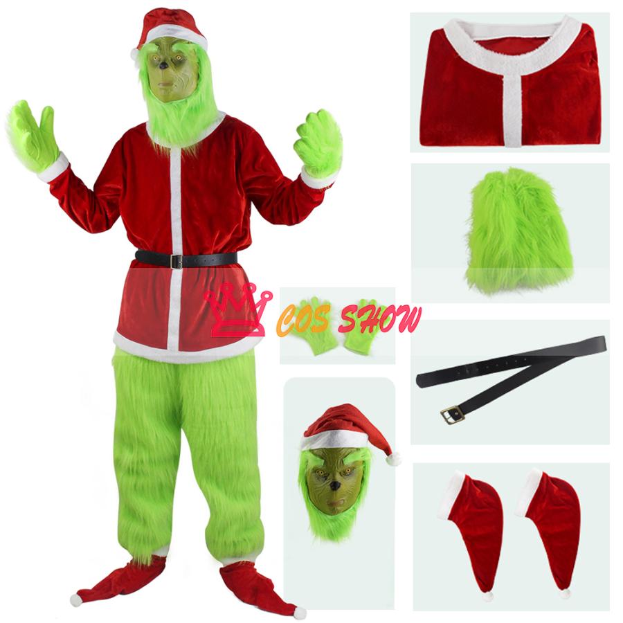 人気商品N0.1 COSSHOW 実物撮影 グリンチ サンタモンスター コスプレ衣装 グリーンサンタ cosplay仮装 イベント ステージ服 舞台 ハロウィン クリスマス 学園祭