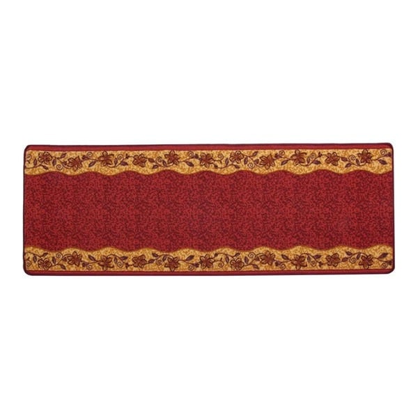 1310270242601 廊下敷 ナイロン100% リーガ レッド 67×540cm 滑りにくい加工 メーカー直送