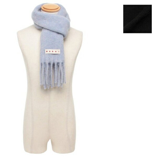 マフラー メンズ レディース ユニセックス SCMC0143Y0 UTW918 フリンジ ロゴラベル アルパカ