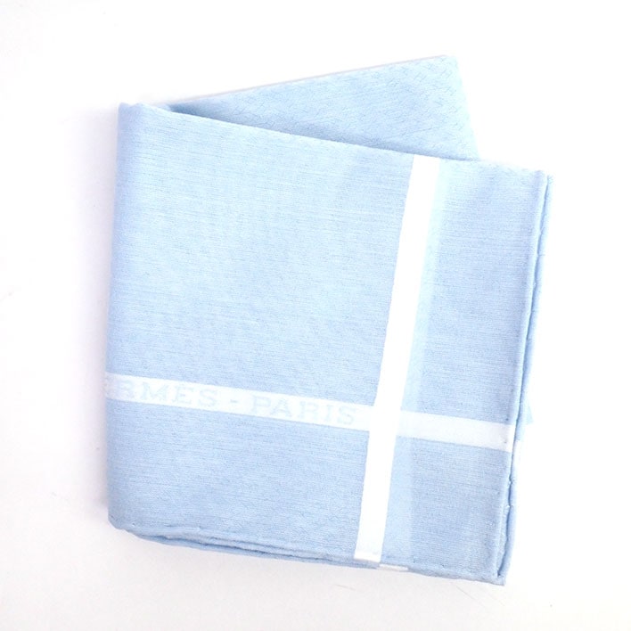 【未使用品・新古品】エルメス ハンカチーフ ジャガードH 【メンズハンカチ】