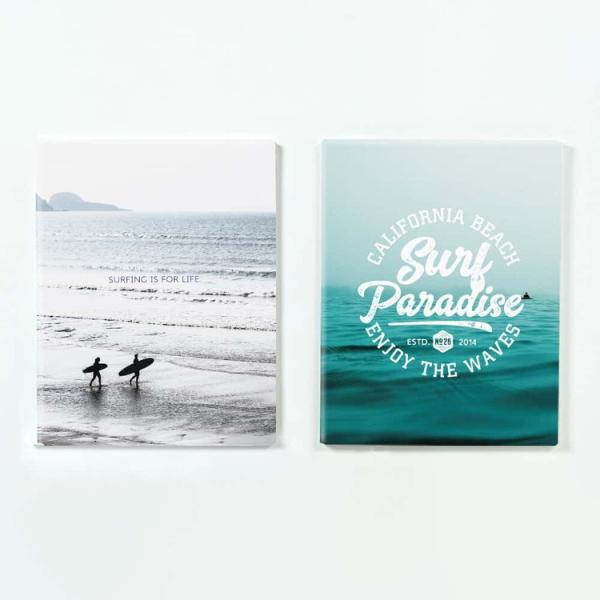 ファブリックパネル アートフレーム 飾り 情景 おしゃれ 壁掛け ウォールデコレーション ハワイ ビーチ 海 サーフィン 南国リゾート 2枚セット