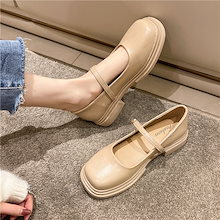 フラットサンダル 楽ちん！フラットパンプス ローファー 通勤 2024夏の新しい正方形の頭の浅い口の単一の靴女性フラットメリージェーンカレッジスタイルの革靴 韓国ファッション