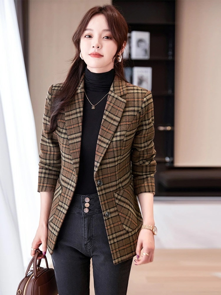 レディース 西装外套 春 秋 季節 トレンド カジュアル おしゃれ 通勤 きれいめ 体型カバー ひざ丈 5,465円