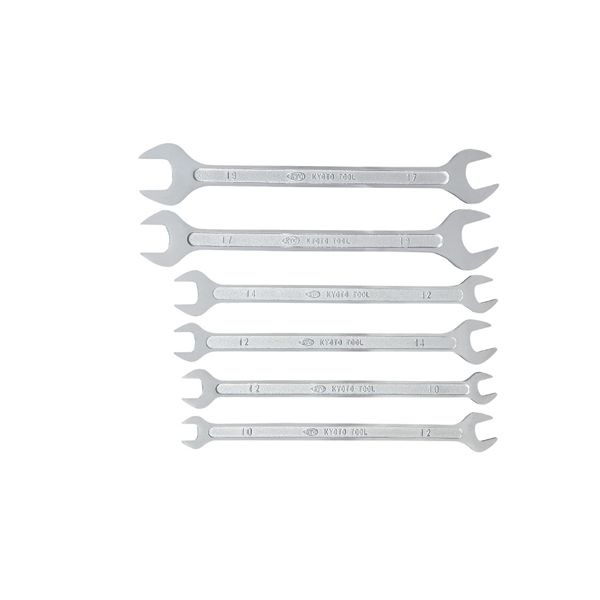 KTC 京都機械工具 薄口スパナ セット 6本組 S206 スパナ 工具 ツール DIY 作業工具