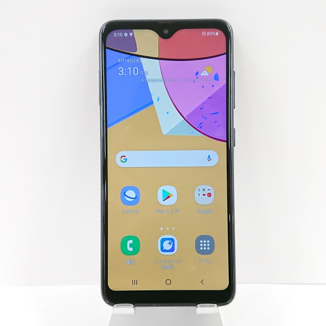 Galaxy A21シンプル SCV49 au ブラック 送料無料 本体 c04362 【中古】