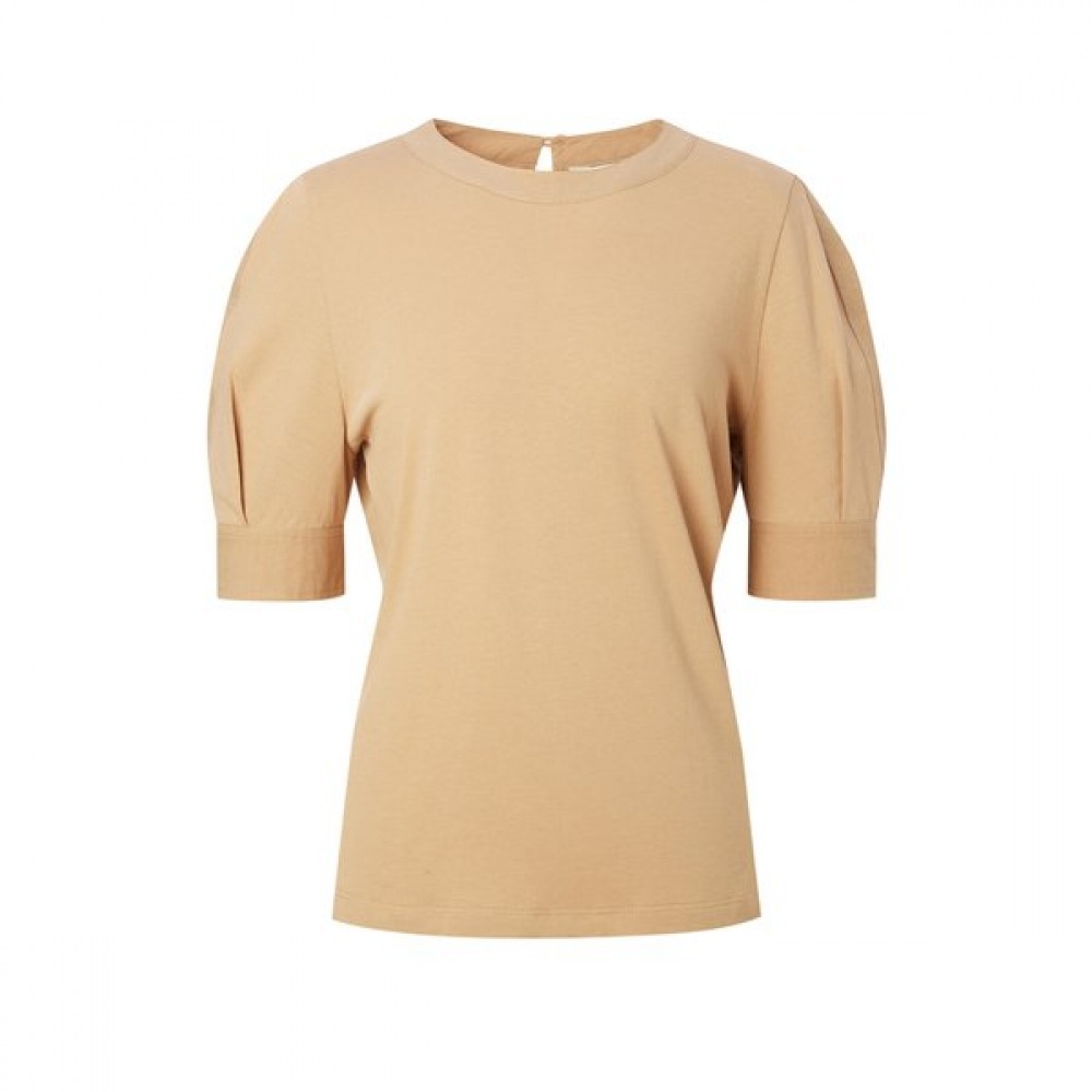 [25SS] ブラウスタイプパフスリーブショートスリーブTシャツベージュHSTS5B304I2