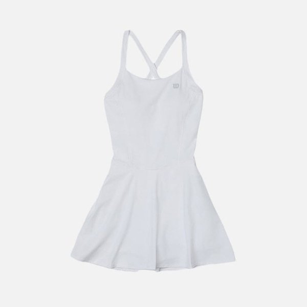 [] 女性用ソフトフレックスノースリーブワンピースW243002TOP71WHT