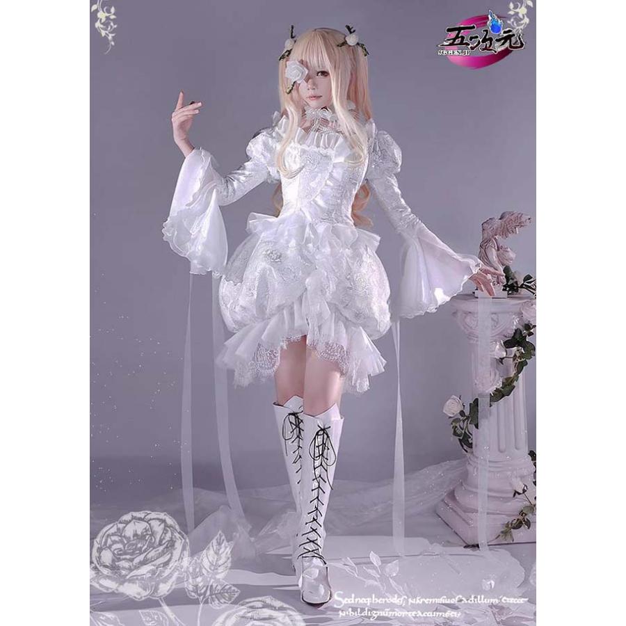 ICOS　ローゼンメイデン　雪華綺晶　コスプレ　衣装　ウィッグ　靴　追加可能