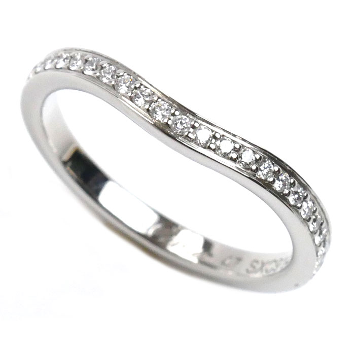 CARTIER カルティエ Pt950プラチナ バレリーナ リング・指輪 B4093047 ダイヤモンド 7号 47 2.8g レディース 中古 美品
