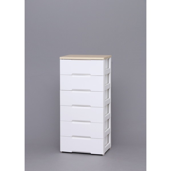 HG-556 ウッドトップチェスト ホワイト/ペアー メーカー直送