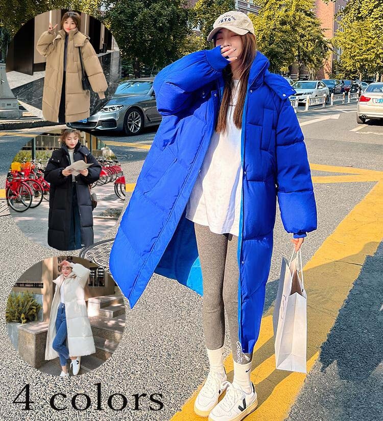 上品 中綿ジャケット フード付き 秋冬 ダウンコート 中綿コート レディース ダウンジャケット 通勤 シンプル きれいめ アウター 韓国風 コート 体型カバー ロング丈 厚手 OL 着痩せ 防寒着 ダ 4,627円