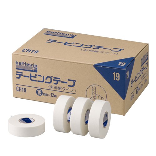 ニチバン バトルウィン テーピングテープ(非伸縮) 24巻入り 19mm12m CH19