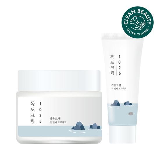 ラウンドラボ 1025 ドクドクリーム 80ml + オリーブヤング 韓国 低刺激性保湿剤 20ml