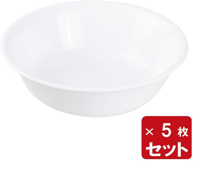 コレール ウインターフロストホワイト 中ボウル５個組 パール金属 Ｊ４１８－Ｎ ＣＯＲＥＬＬＥ