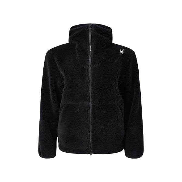 共用シェルパフード付きジップアップジャケットFM1SPIWCNFT305U-BLK