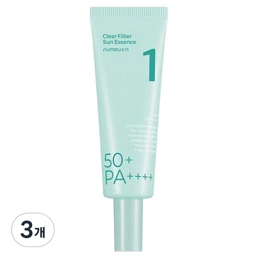 1番清楚真の澄んだ水膜線クリームSPF50+ PA++++, 50ml, 3個 滑らか保護 水分感