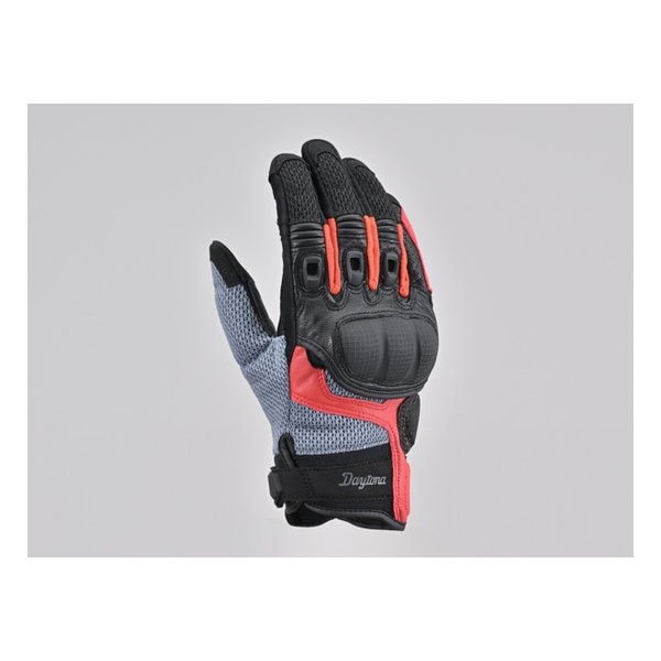 DG-008 コンフォートエアフローメッシュグローブ 春夏 ブラック/レッド Sサイズ 45917