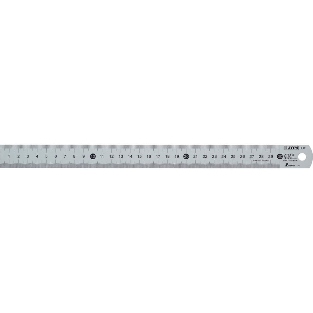 （まとめ買い）ライオン事務器 ステンレス直線定規 目盛100cm S-100 271-53 [x3]