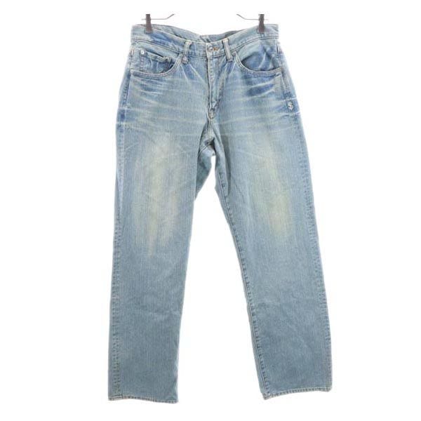 日本製 ストレートデニムパンツ w30 ジーパン メンズ