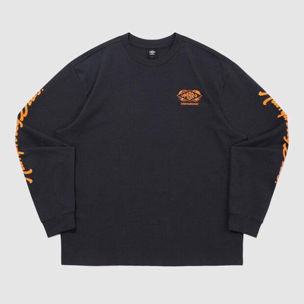 HBL ブリット カジュアル グラフィック 長袖Tシャツ DARK NAVY UR121CRL26 DVY0
