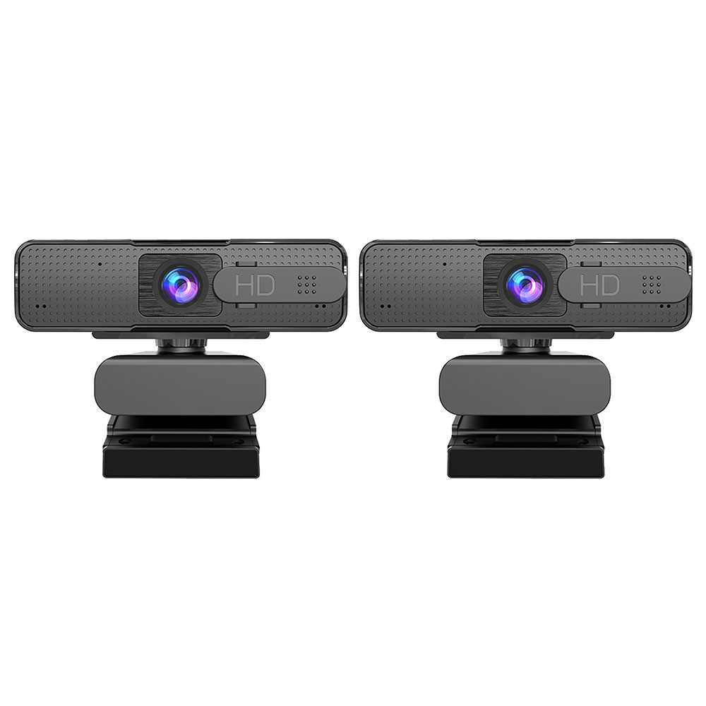 2個セット フルHD 1080P WEBカメラ デュアルマイク内蔵 USB接続 USBカメラ 在宅勤務 テレワーク Windows 8/10 MacOS ドライバ不要 H701-2SET