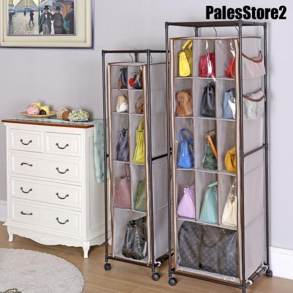 カバン収納 壁掛け袋 壁掛け収納 吊り下げ収納 省スペース バッグ収納 かばんの型崩れ防止 収納ポケット 収納ラック 吊り下げラック クローゼット