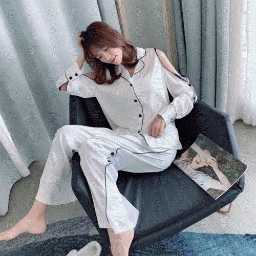 【急速出荷 2025年新作】ルームウェア パジャマ セットアップ 上下セット オルチャン 韓国 可愛い おしゃれ 無地 襟付き 春 秋 長袖 リラックス 自宅 ゆったり ストレスフリー オープンショル