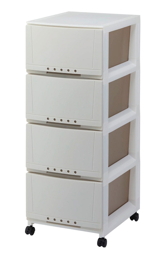 天馬 3404(ル-ムケ-スCAP) プロフィックス ルームケース（4段タイプ/幅34cm/カプチーノ） 3404ルムケスCAP