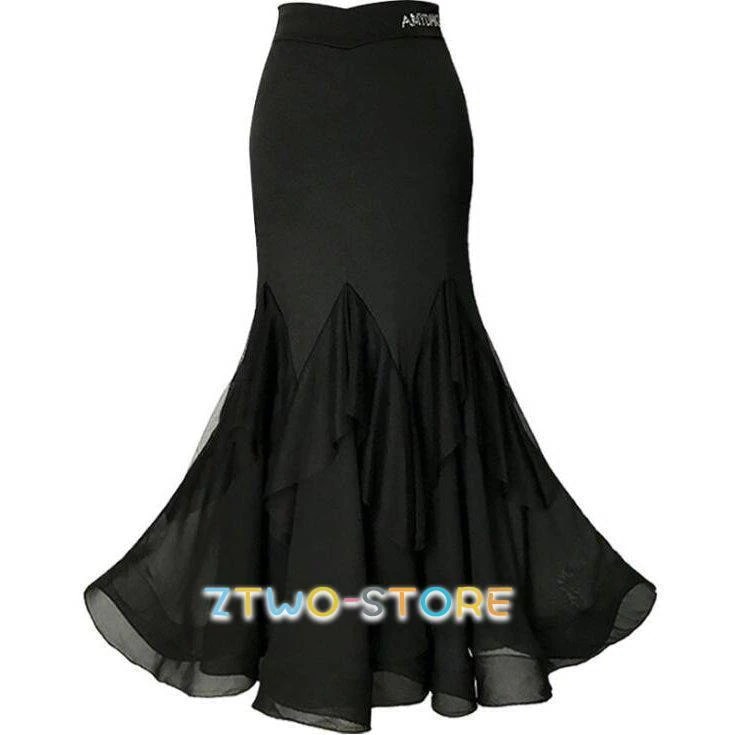 オーダーメード 社交ダンスドレス ラテンドレス　モダンドレス　ロングスカート　ダンスウエア　競技　デモ　ダンス衣装