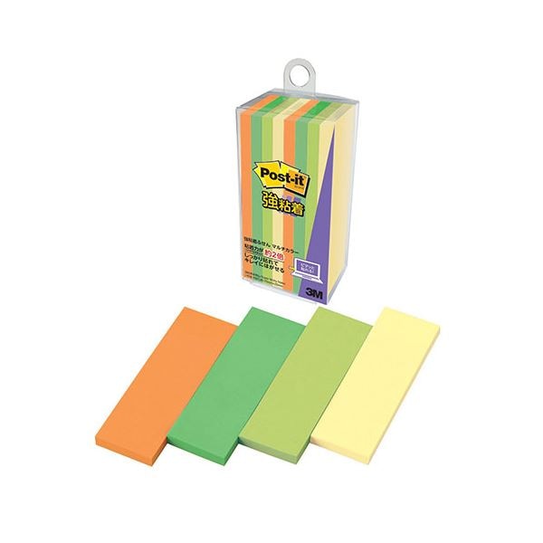 (10個セット) 3M Post-it ポストイット 強粘着ふせん マルチカラー6 3M-500SS-MC-6X10