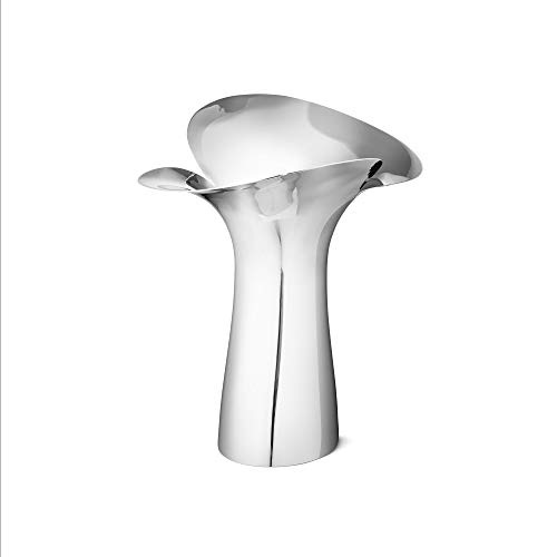 「 Georg Jensen 」 花瓶 フラワーベース L BLOOM シルバー 直径約9*高さ約3
