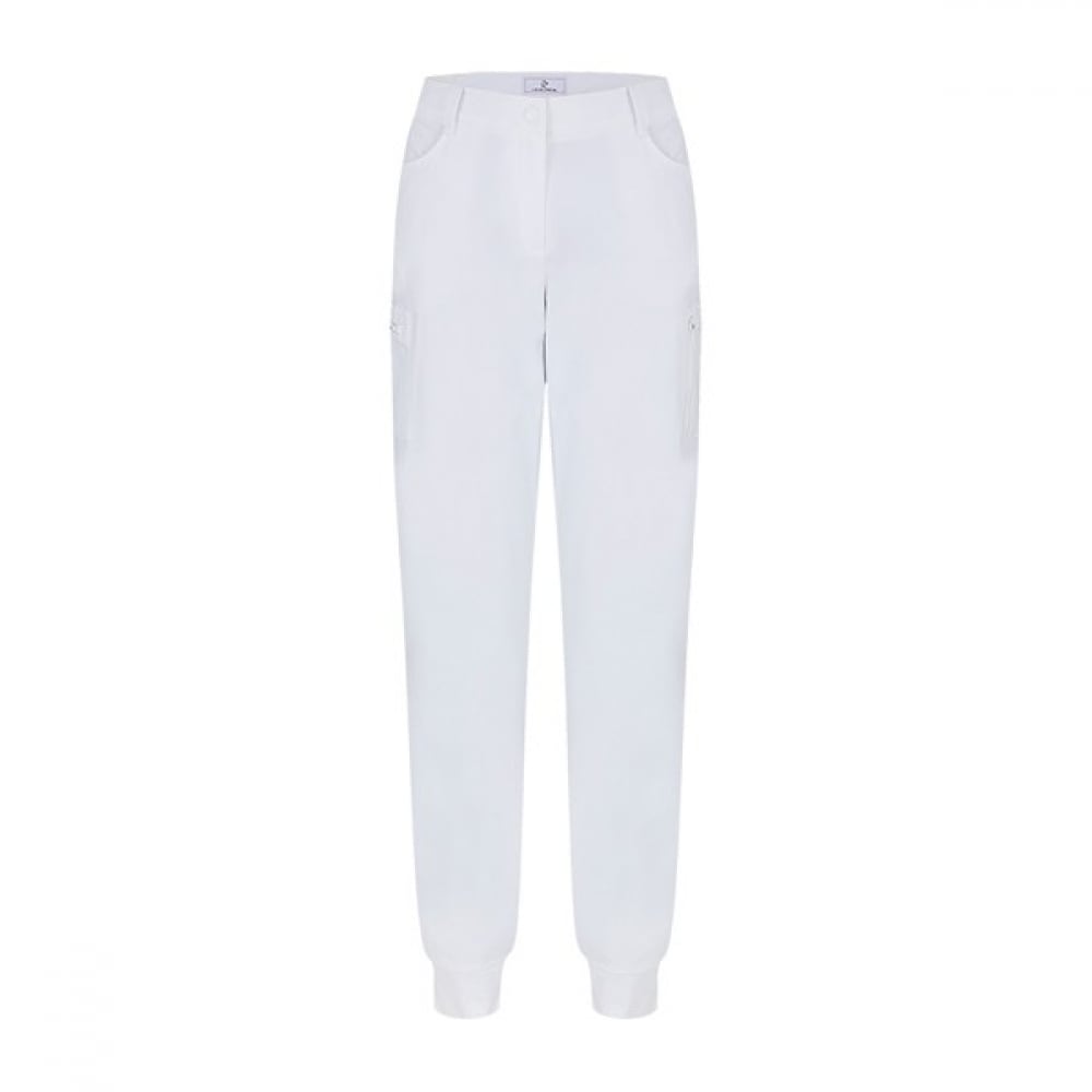 [ルイカステル] レディースダブルサイドバンドジャンカーゴジョガーパンツ (スリムジョガー)