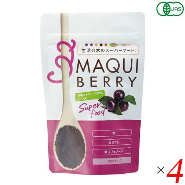 生活の木 有機マキベリー100%パウダー 30g 4個セット