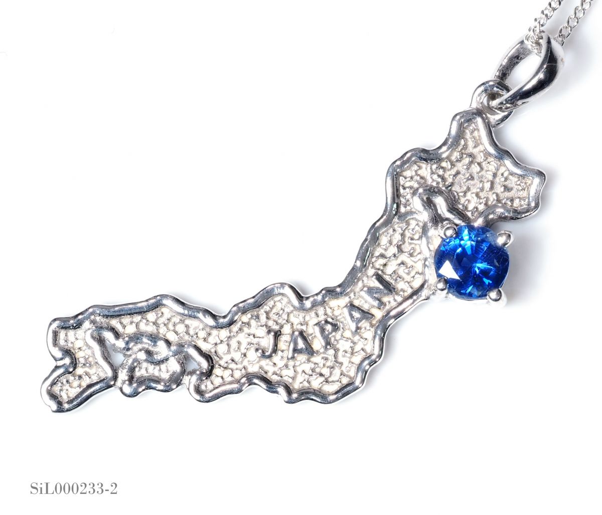天然石 カイヤナイト ネックレス ジャパン 日本 地図 オリンピック No.SiL233 6,640円