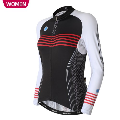 MCNSPORTS レディーストラックロングスリーブジャージーバイク服