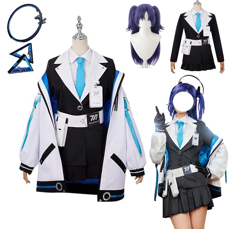 早瀬ユウカ コスプレ衣装 制服コスプレ 女子高生 制服 コスチューム 「ハロー＆三角飾り&ウイッグ」追加可能