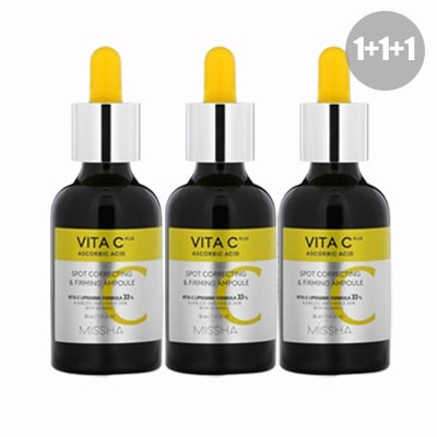 1+1+1 ビタCプラススポットコレックティング＆ファーミングアンプル - 30ml/missha