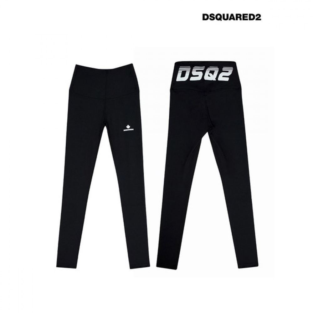 [Dissquared2] レディースワイドバンドエアースリムレギンスブラック