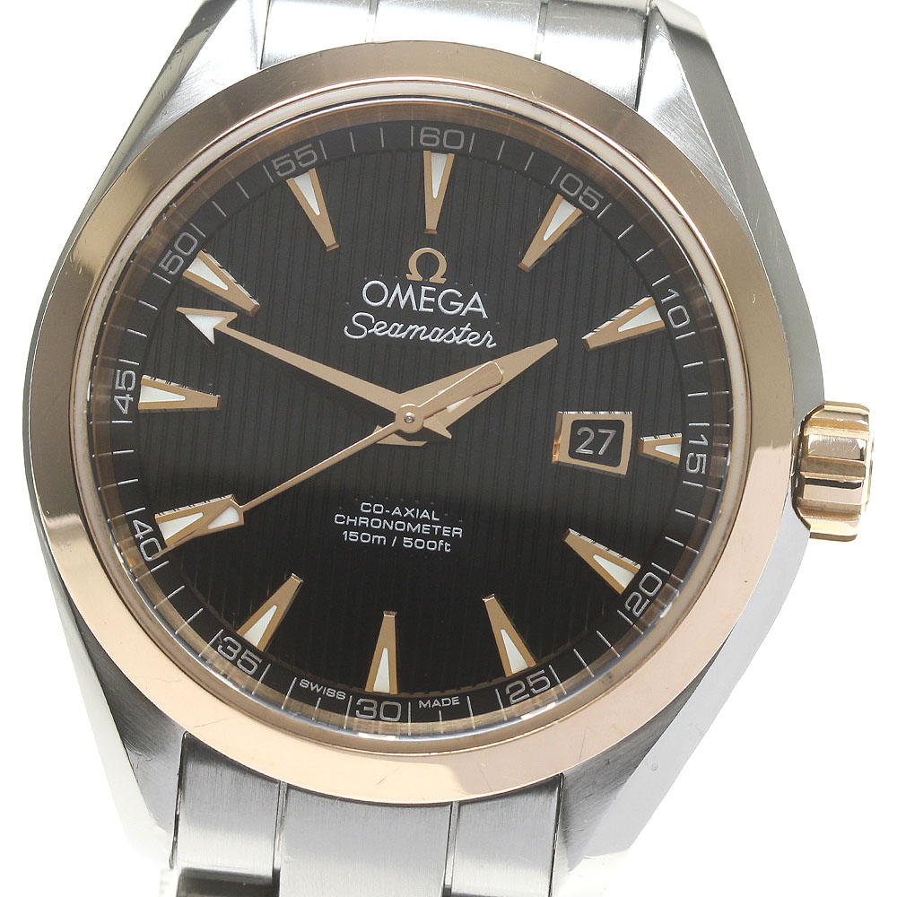 オメガ OMEGA 231.20.34.20.01.003 シーマスター アクアテラ コーアクシャル 自動巻き レディース 保証書付き_862602【中古】
