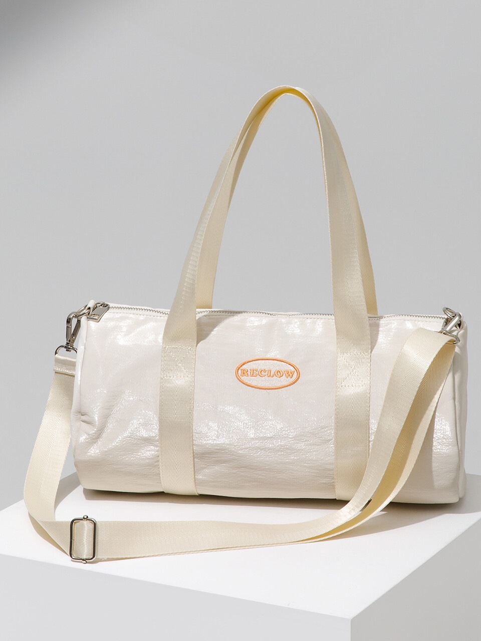 RECLOW SHINING DUFFEL BAG WHITE