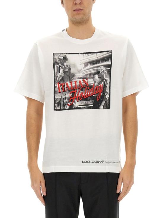 DOLCE & GABBANA Men T-Shirts G8PN9T G7O4TW0800 White