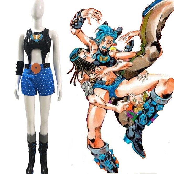 ジョジョの奇妙な冒険 空条徐倫 コスプレ衣装 くうじょう ジョリーン コスプレ 靴 シューズ ブーツ コスチューム