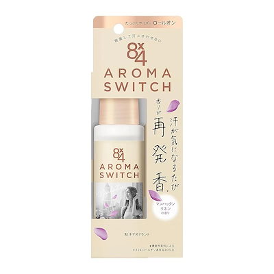 他サイト： 花王 ８ｘ４　アロマスイッチ　ロールオン　マンハッタンリネンの香り 65ml×1の商品画像