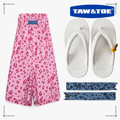 TOW&TAW X FINCAコラボ 半ズボン Pink + Flat 5種内選択 韓国人気