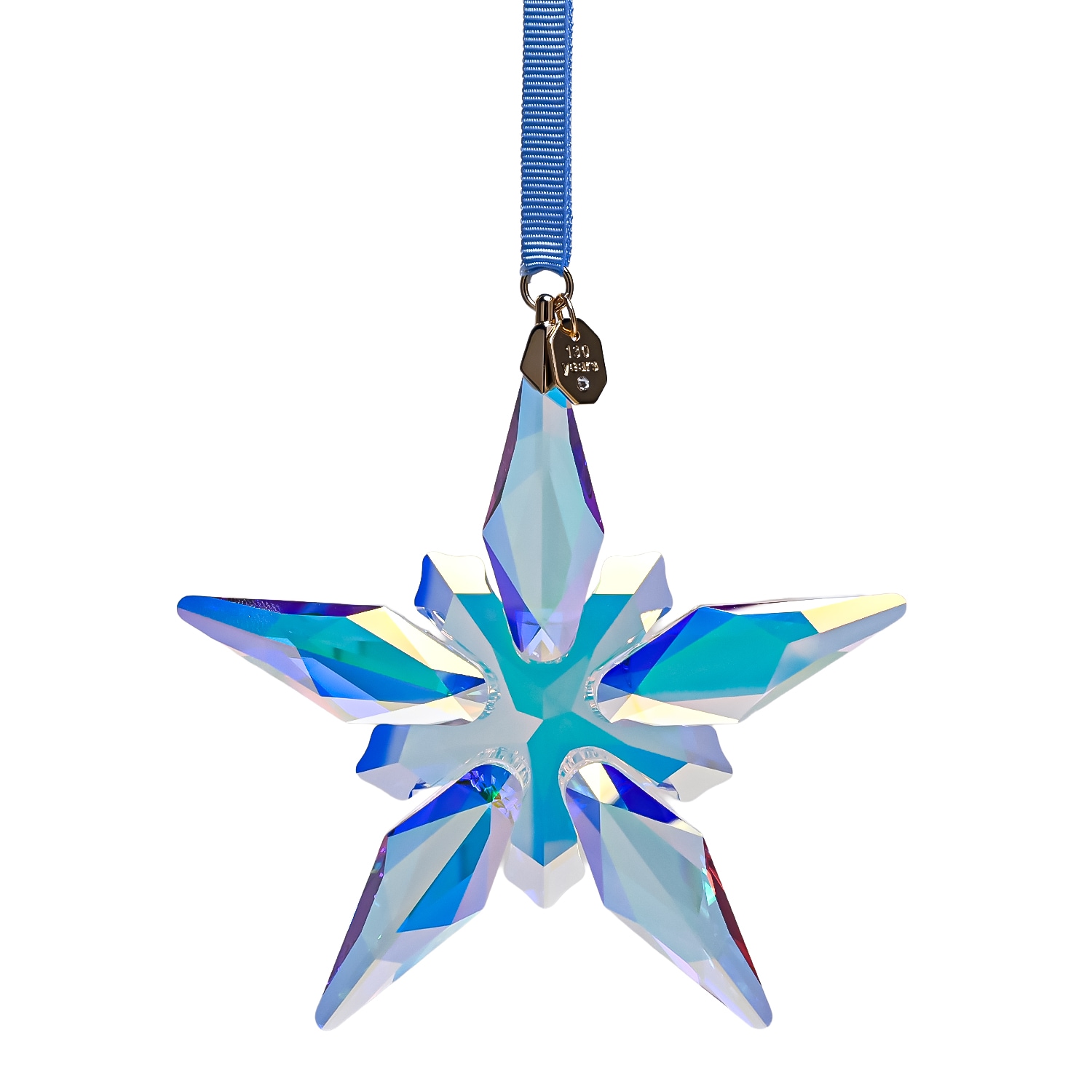 オーナメント 130周年記念 スノーフレーク クリスマスオーナメント 星 スター ブルー 5701844