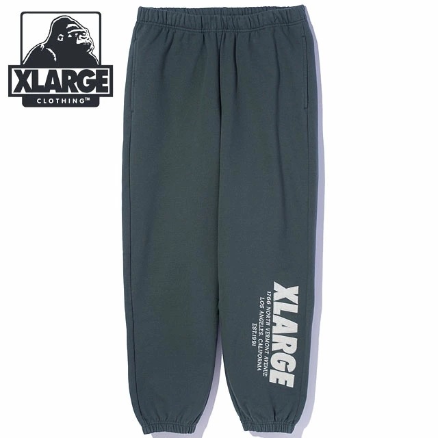 シェニール ロゴ スウェットパンツ [101243031016] CHENILLE LOGO SWEAT PANTS メンズ ボトムス ロングパンツ x-large エックスラージ GREEN