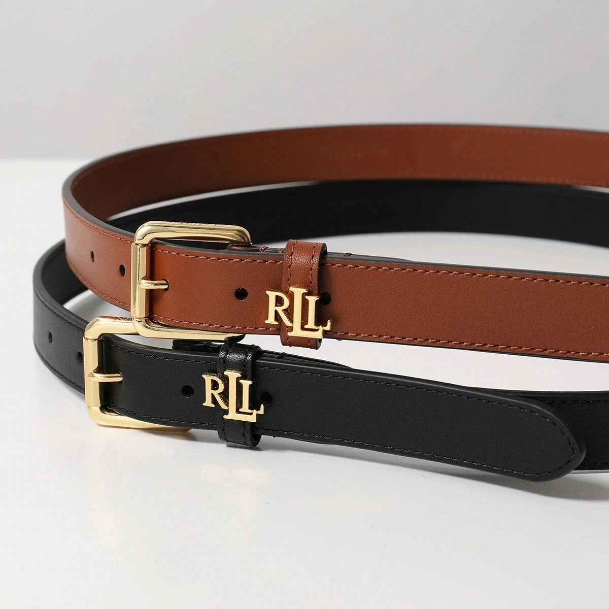 Lauren Ralph Lauren ローレンラルフローレン ナローベルト LGO KPPER 25 BELT SKINNY 412968763 レディース レザー ロゴ カラー2色 12,792円