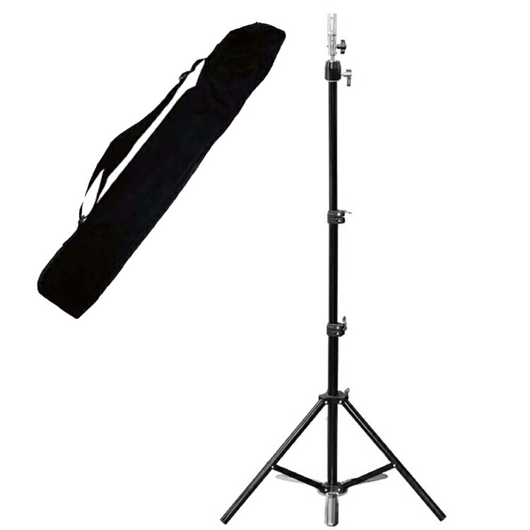 先割れトライポッドスタンド ニュートライポッド マネキンスタンド 先割れタイプ ハードケース付 MS-16E02 マネキン固定 カットマネキン 美容院 美容室 サロン用 プロ用美容室専門店