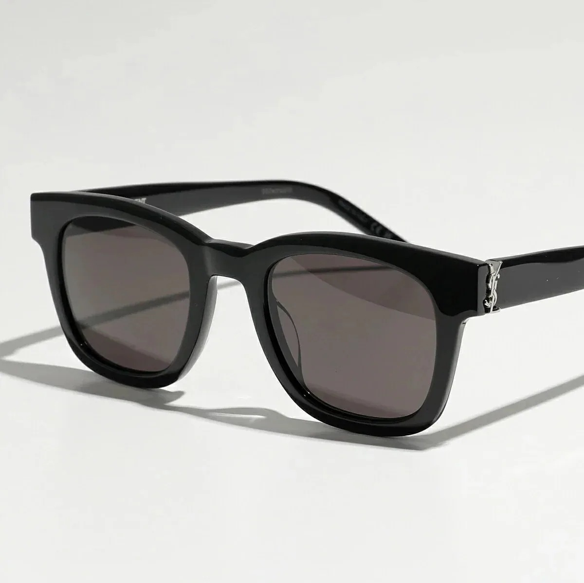 SAINT LAURENT サンローラン サングラス SL M124 メンズ ウェリントン型 メンズ メガネ 伊達メガネ 眼鏡 カサンドラロゴ アイウェア 00