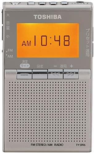 東芝 ワイドFM/AMポケットラジオTOSHIBA TY-SPR6-N